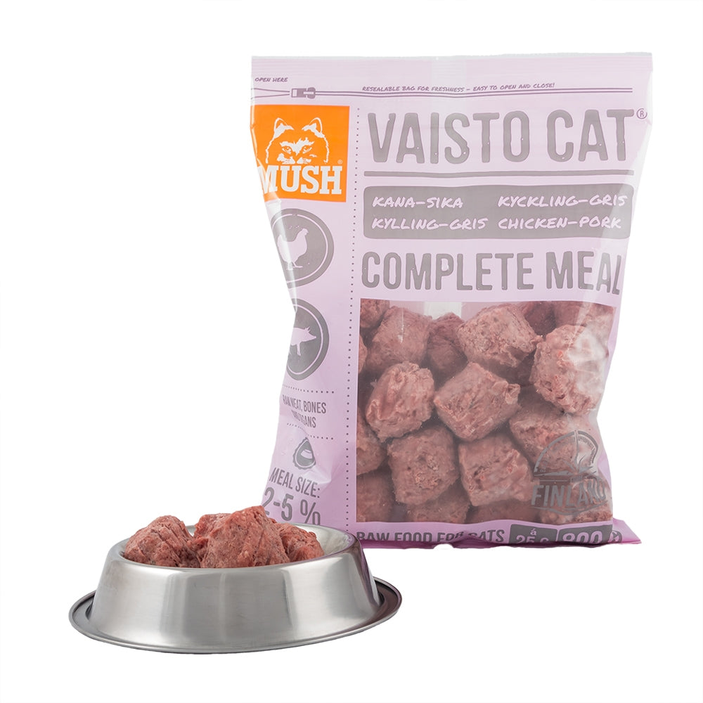 Frozen Vaisto Pink Pork Chicken Raw Cat Food