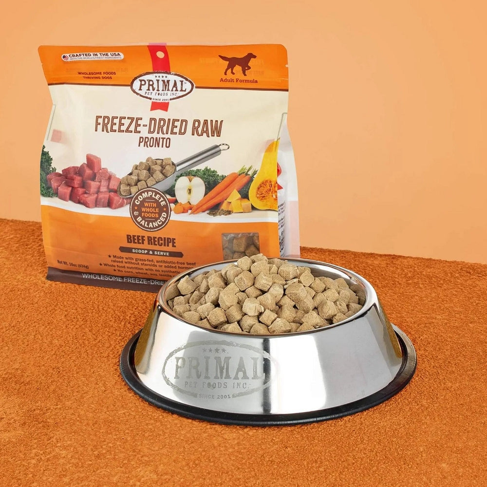 Freeze Dried Beef Pronto Dog Food Whiskers N Paws