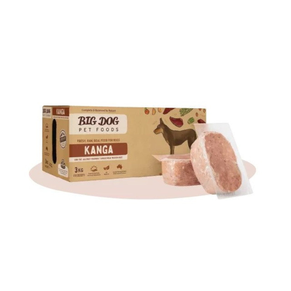 Low Allergy Frozen Raw Kangaroo Dog Food Whiskers N Paws