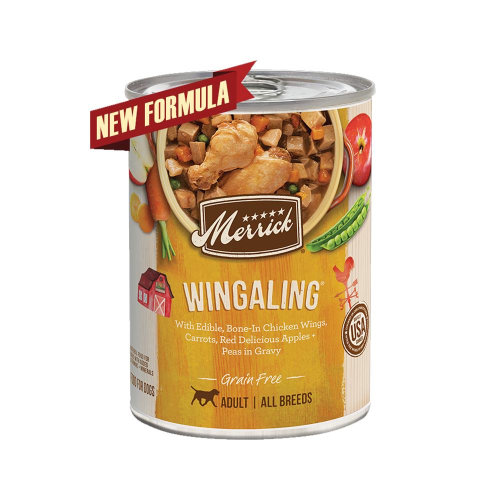 Merrick wingaling best sale canned dog food