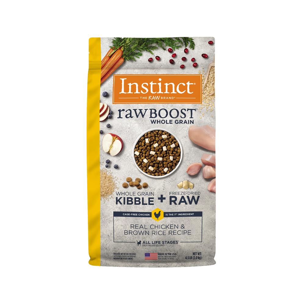 Instinct raw boost grain free recipe with shop real chicken natural dry dog food nature's variety