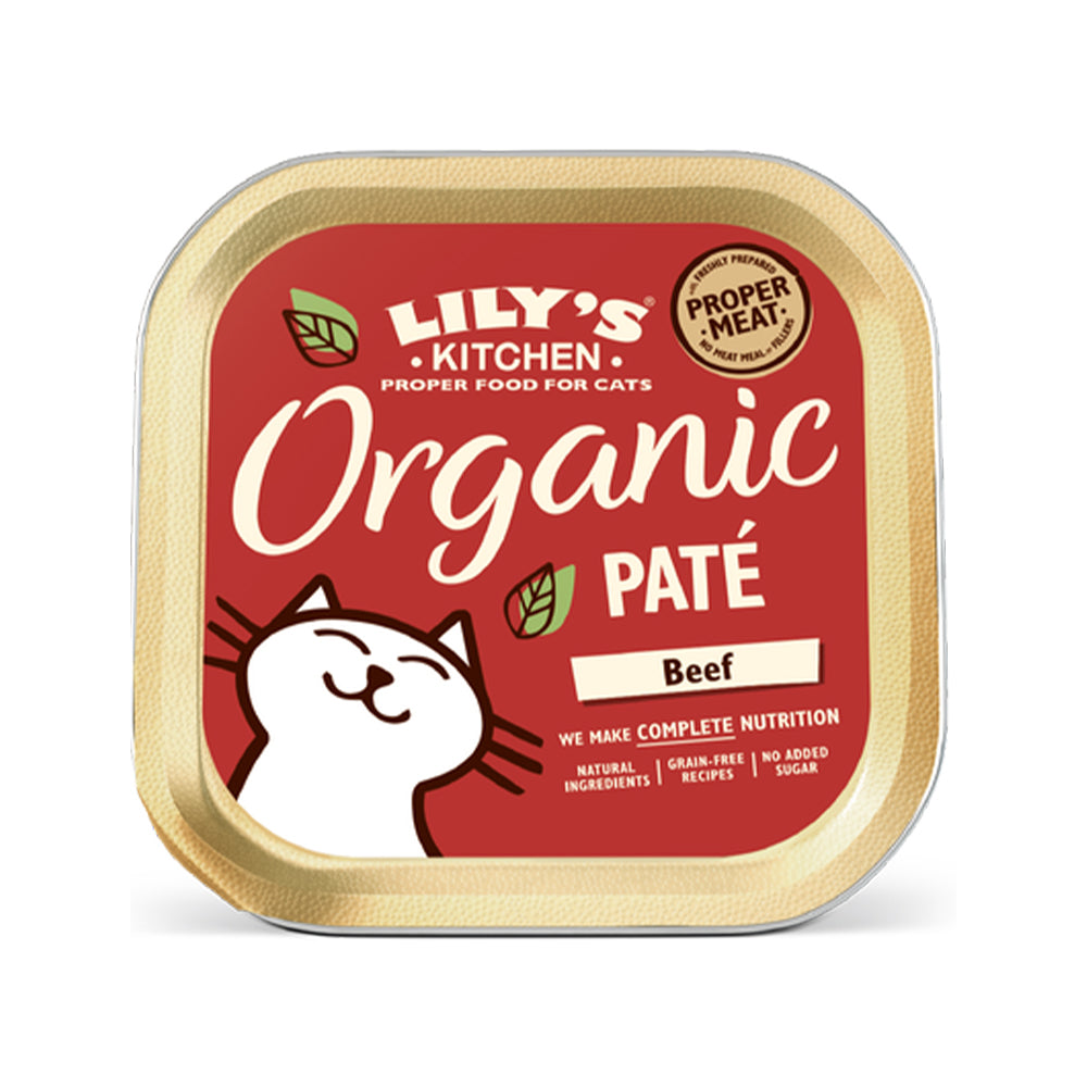 Organic Beef Pate Cat Wet Food Whiskers N Paws