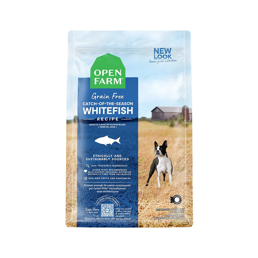 Open farm 2025 whitefish dog food