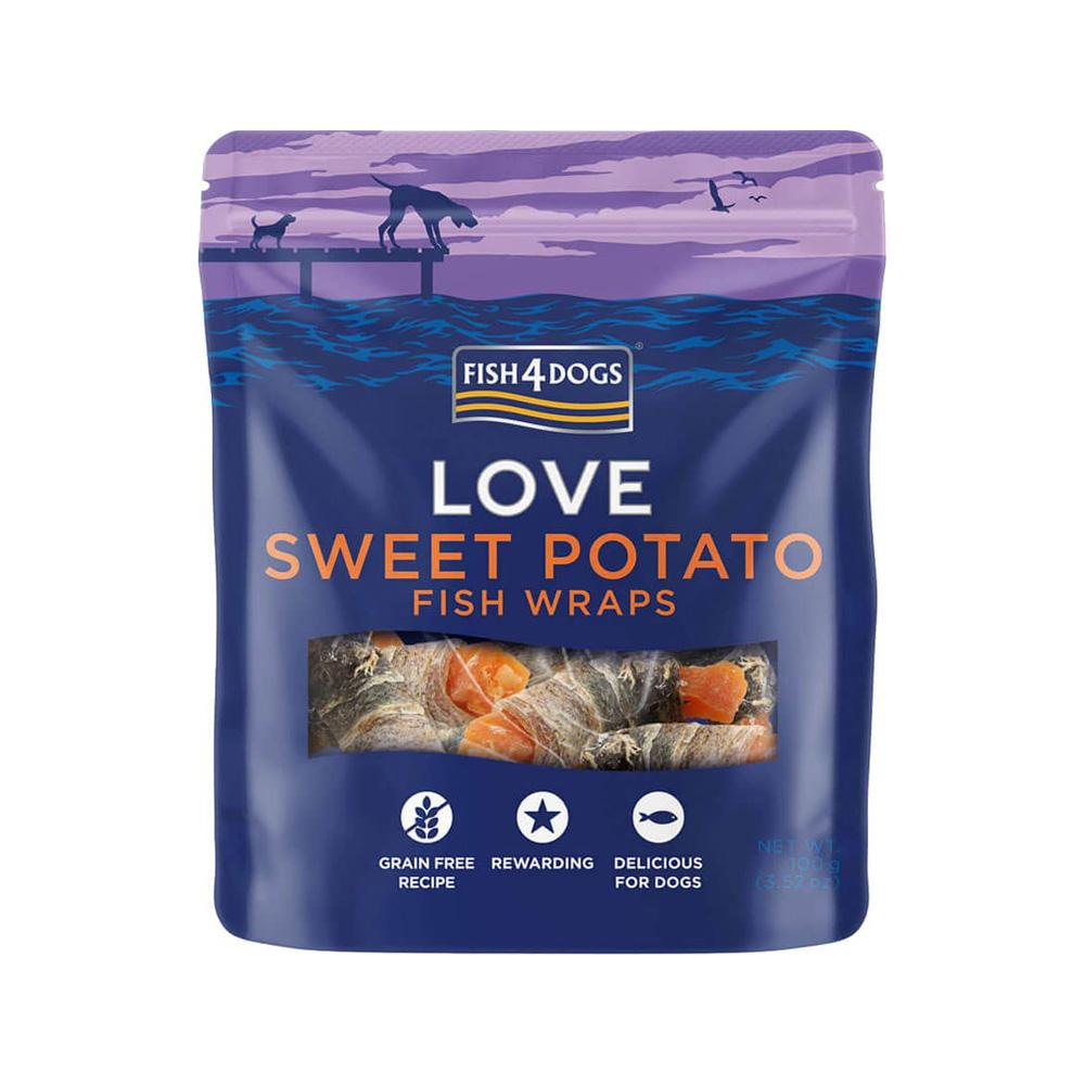 Sweet Potato Fish Wraps Dog Treats Whiskers N Paws