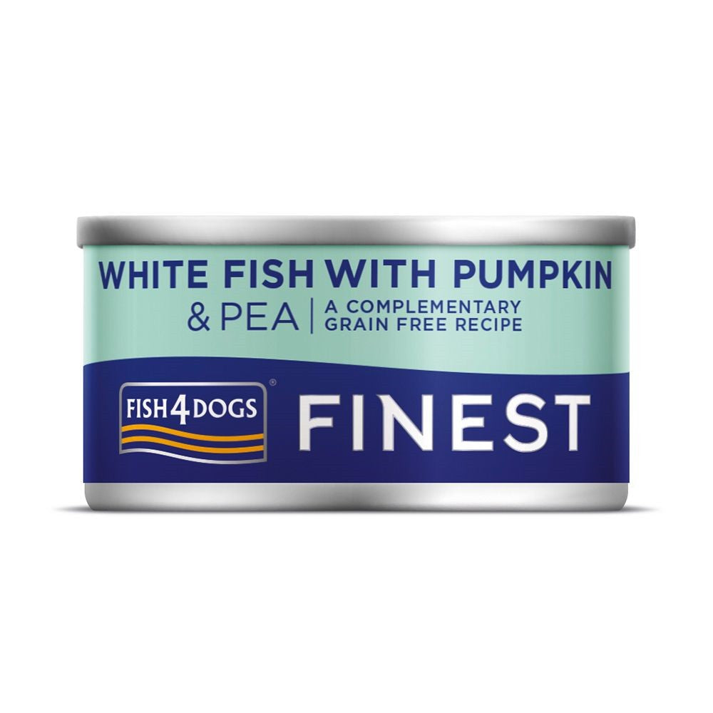 White Fish with Pumpkin & Pea Dog Can