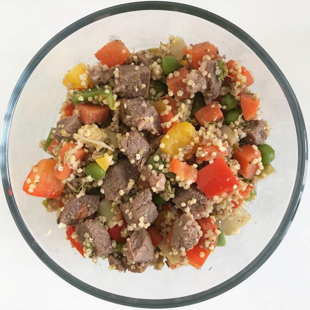 MyHappii - Frozen Fresh Made Beef with Bell Peppers Recipe Dog Food