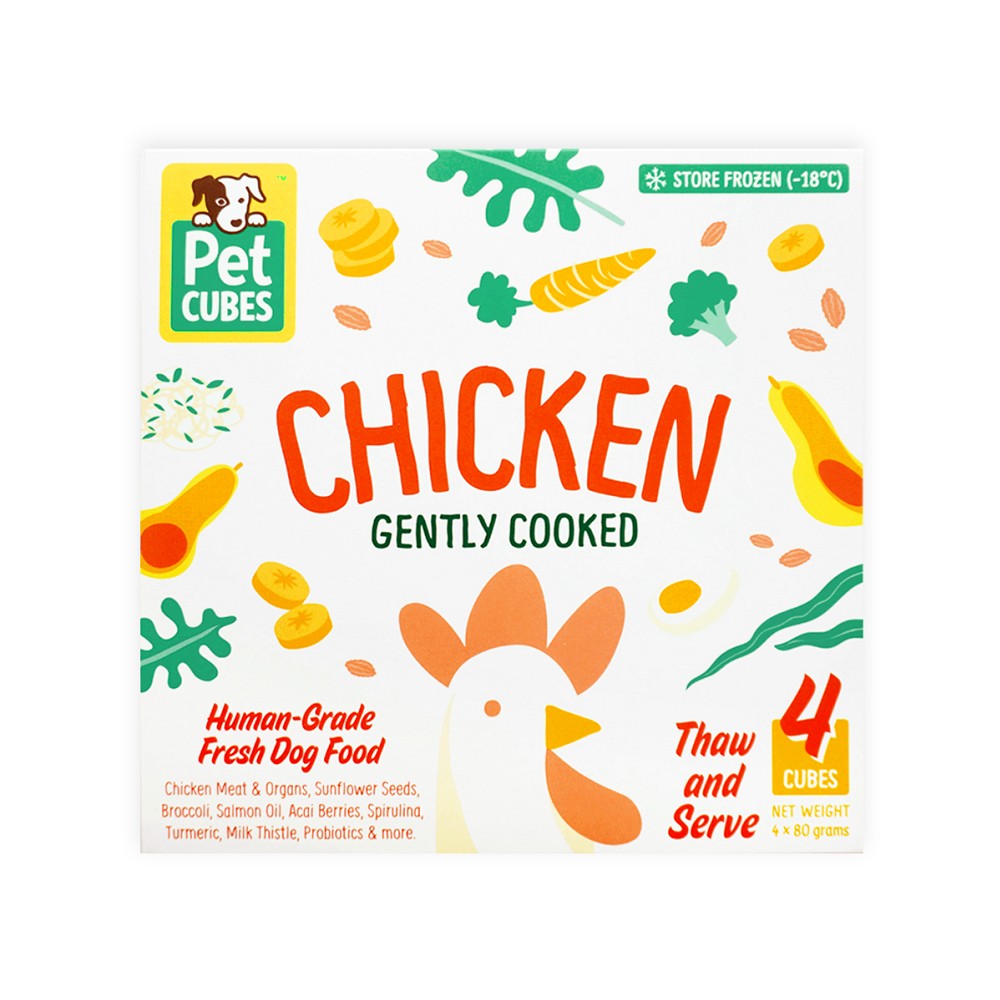 Frozen Fresh Human-Grade Gently Cooked Chicken Adult Dog Food