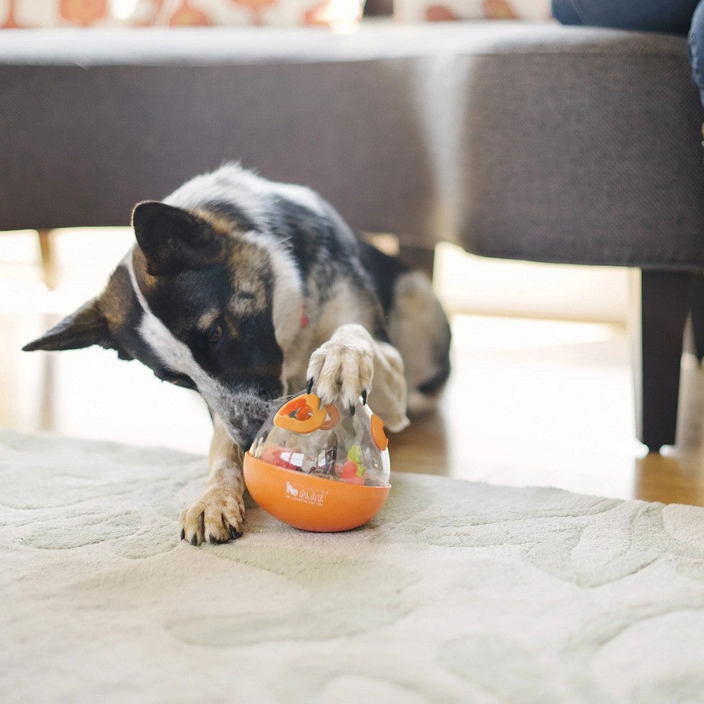 Wobble Ball Dog Treat Toy