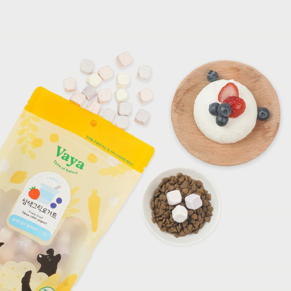 Freeze Dried Three Colour Yogurt Dog Treats