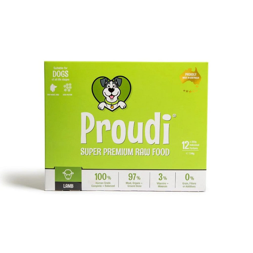 Frozen Single Protein Lamb Raw Dog Food