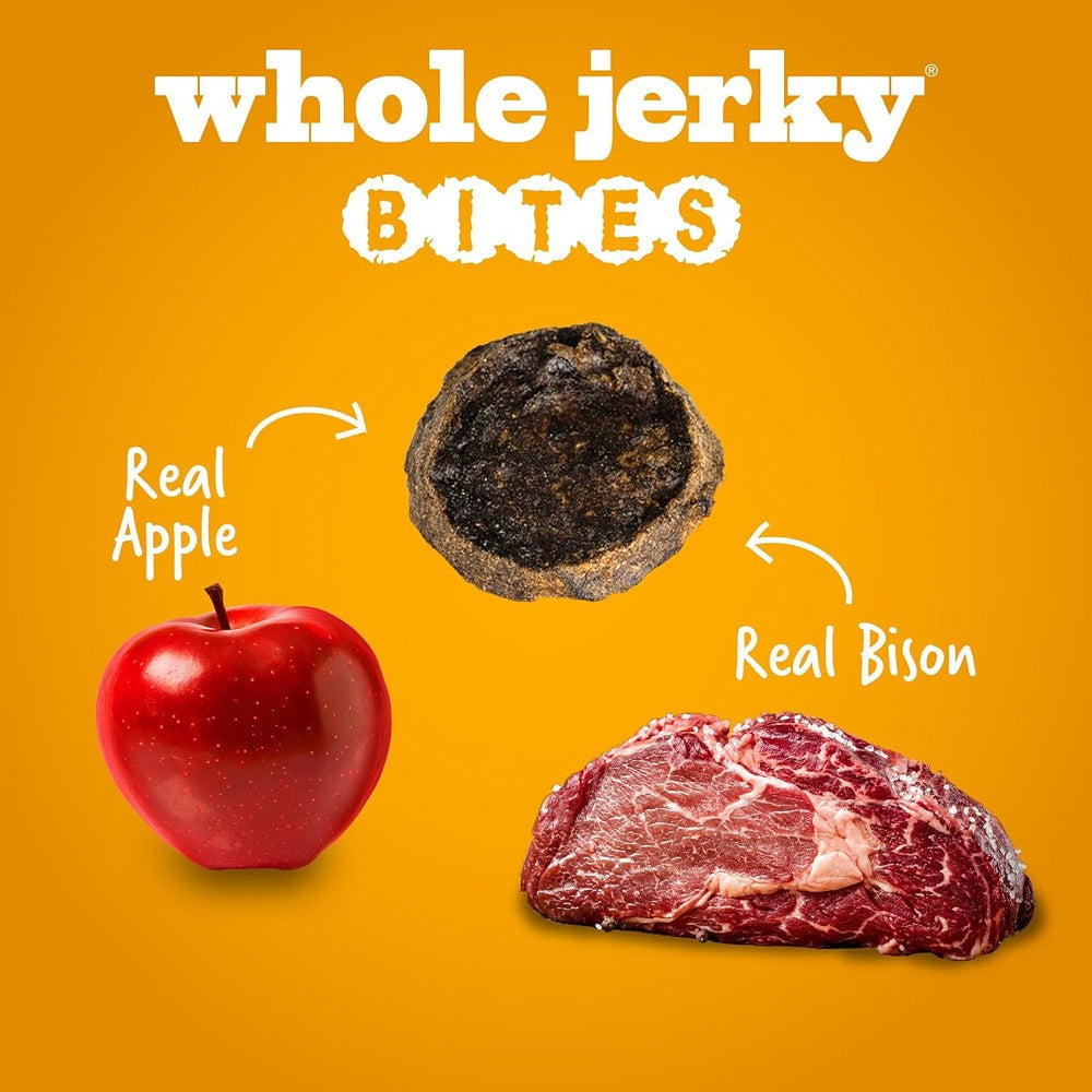 Bison & Apple Whole Jerky Bites Dog Treats