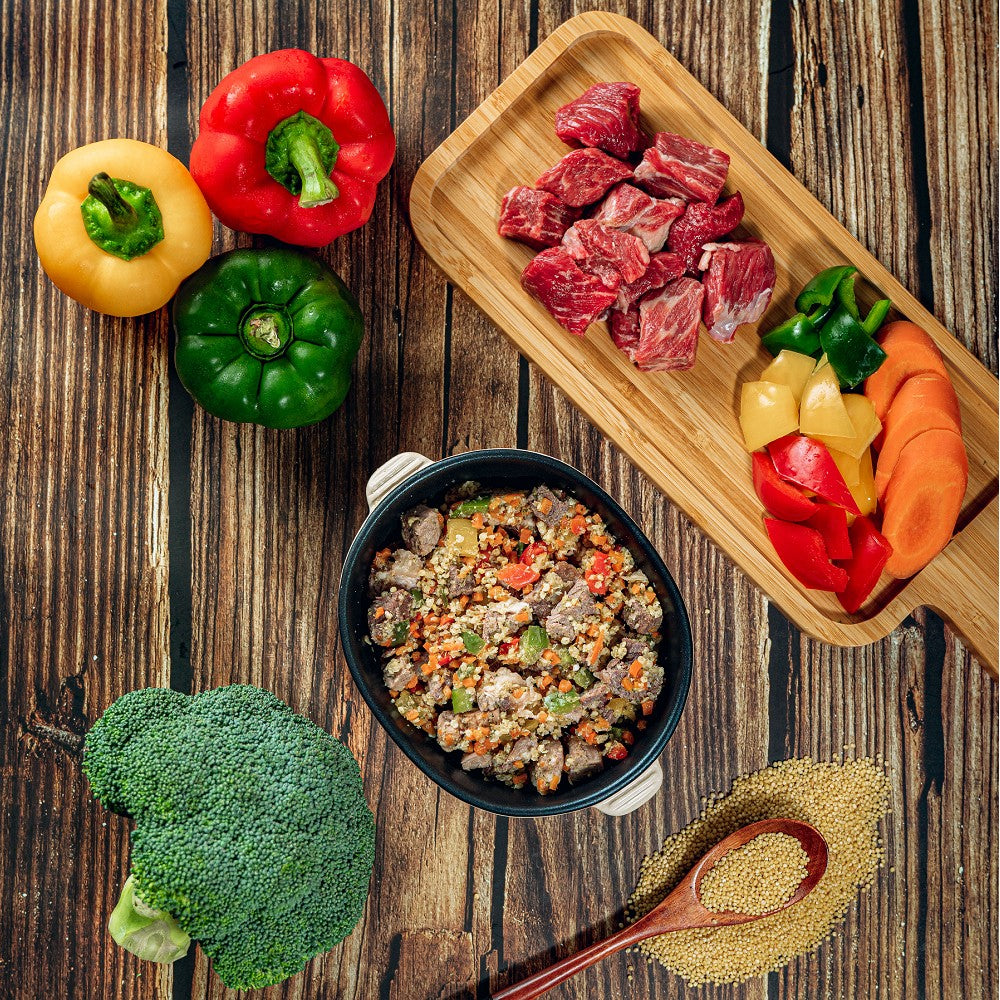 MyHappii - Frozen Fresh Made Beef with Bell Peppers Recipe Dog Food