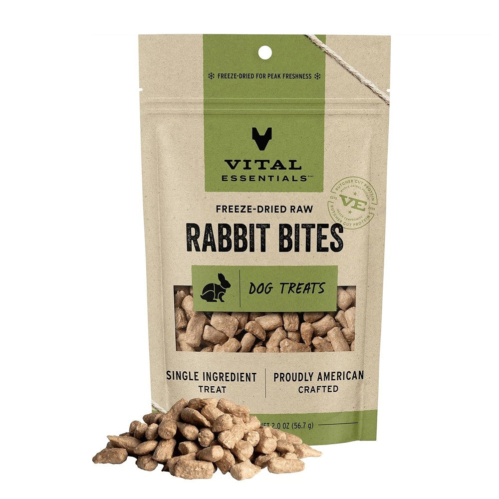 Grain Free Freeze Dried Rabbit Bites Dog Treats