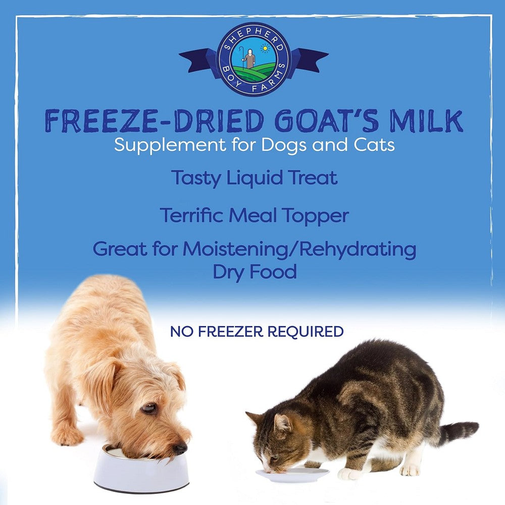 Freeze Dried Raw Goat's Milk Golden Blend for Dogs & Cats