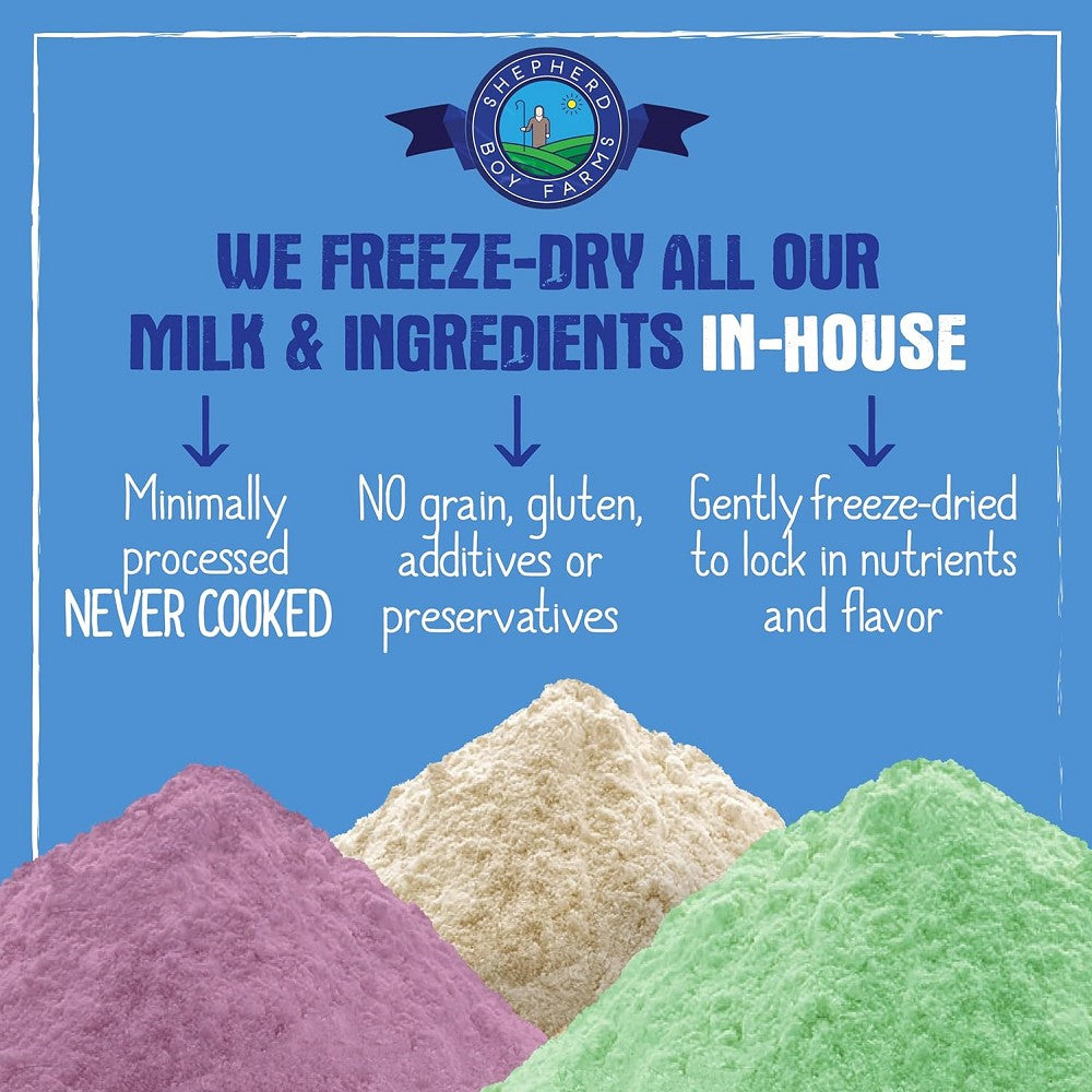 Freeze Dried Raw Goat's Milk Golden Blend for Dogs & Cats