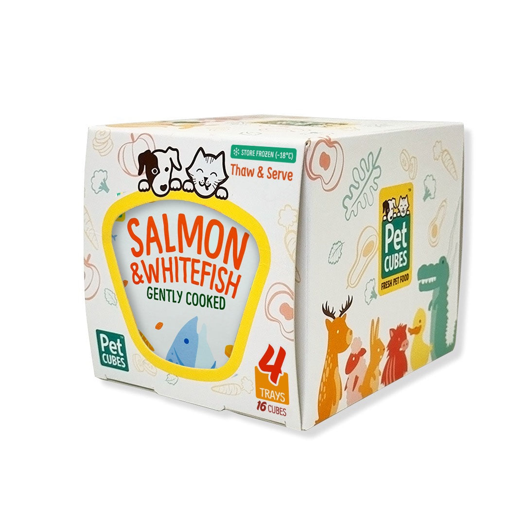 Frozen Fresh Human-Grade Gently Cooked Salmon & Whitefish Adult Dog Food