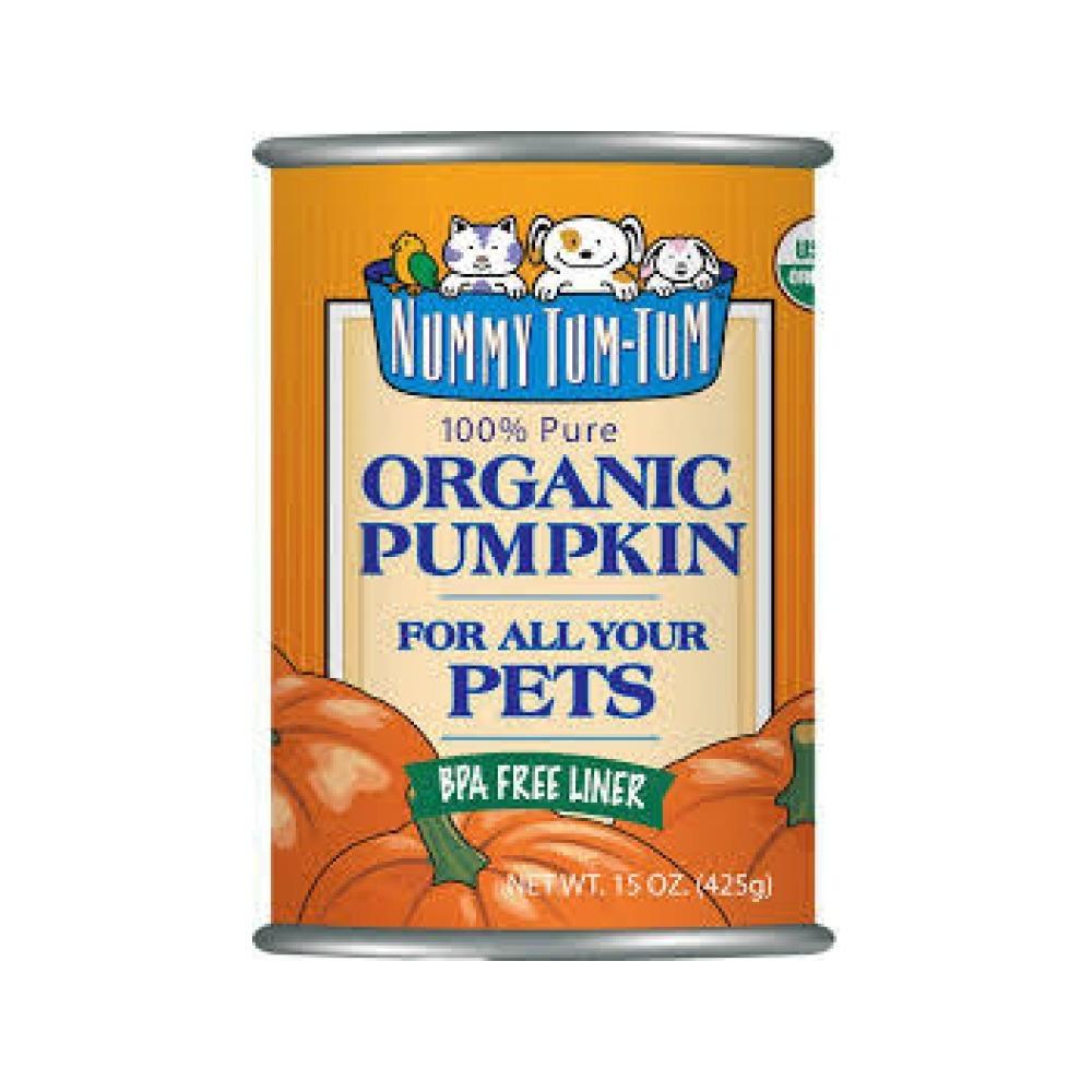 Nummy Tum-Tum - Organic Pumpkin Pet Food Supplement for Dogs & Cats 15 oz